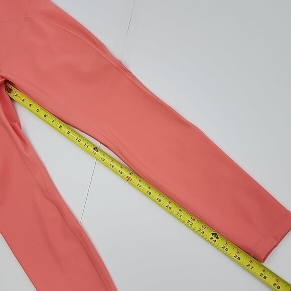 Lululemon Back-Zip High-Rise Paddle Tight 28" Raspberry Cream Size 10 - Picture 15 of 16